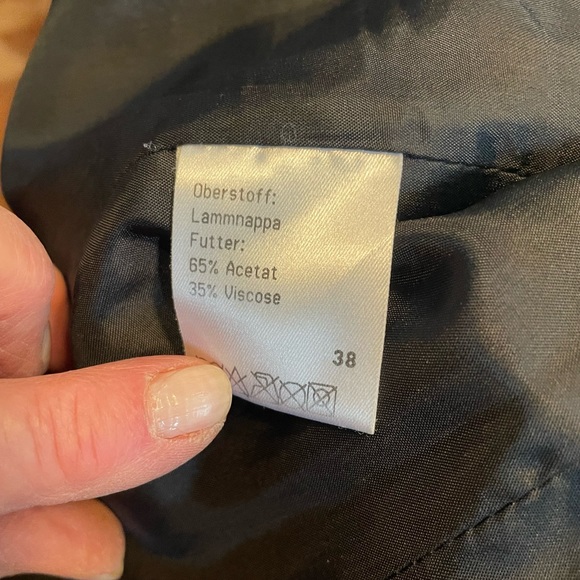 Orwell Leather Jacket. Swiss Origin. Size 38 - Picture 4 of 5